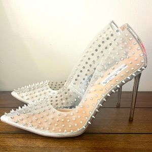 Clear Spiked Steve Madden Stilettos
